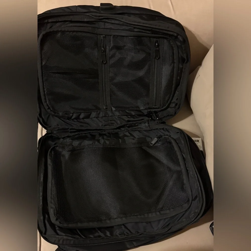 Duchamp London expandable travel backpack suitcase in black. New with tags NWT - Picture 9 of 11